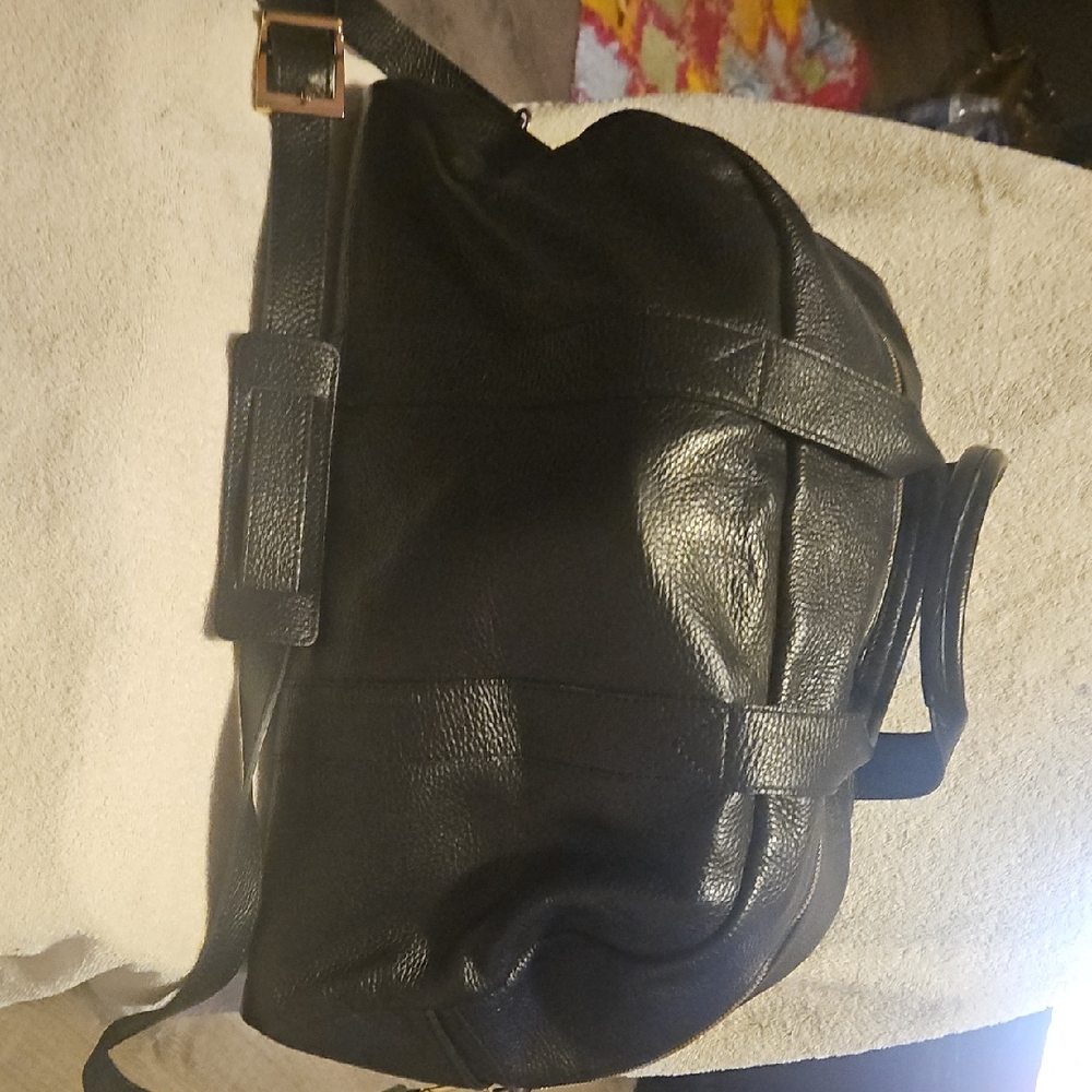 Black Duffel Bag with Sturdy Construction and Practical Design